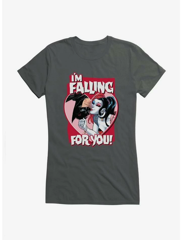 Best Sale โจ DC Falling For You Batman & Harley Quinn ๐ง Girls T-Shirt ๐ - Image 6