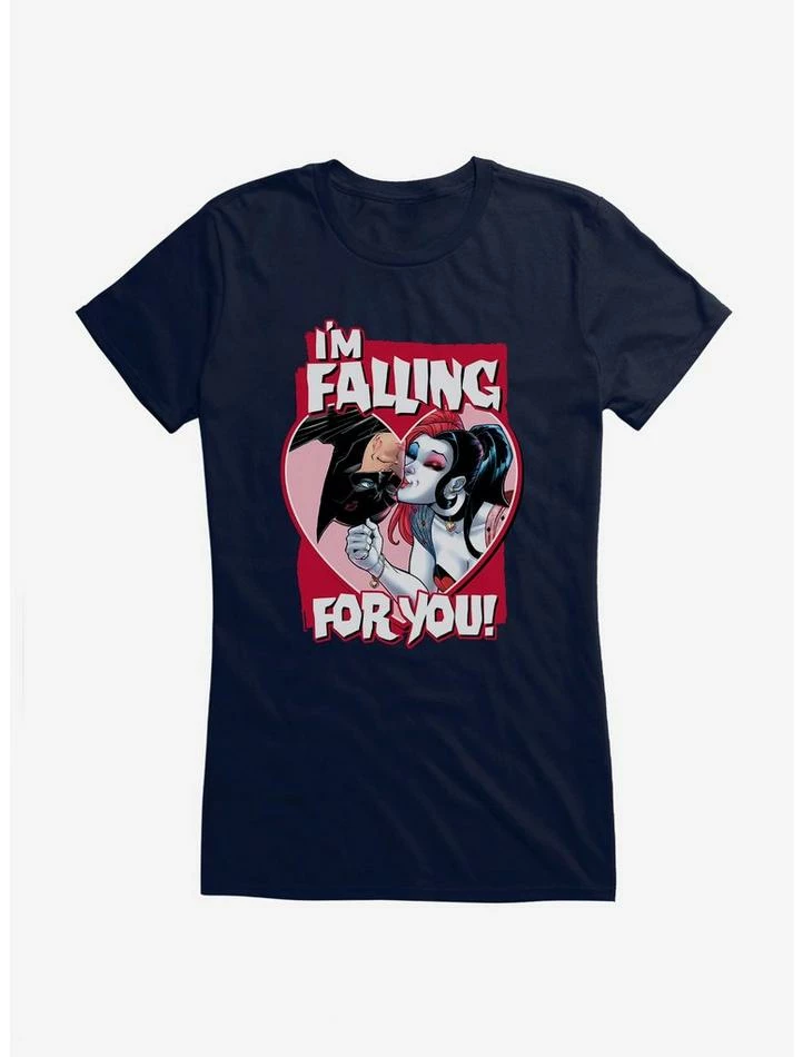 Best Sale โจ DC Falling For You Batman & Harley Quinn ๐ง Girls T-Shirt ๐ - Image 5