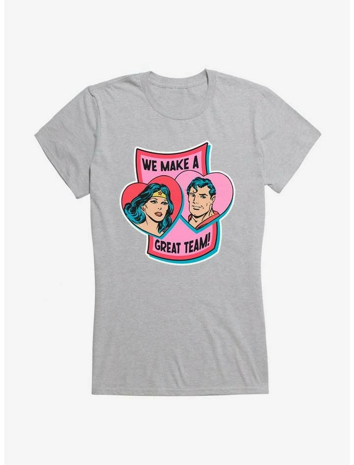 Cheapest 😀 DC Great Team Wonder 👩 Woman & Superman 👧 Girls T-Shirt 🥰 - Image 2