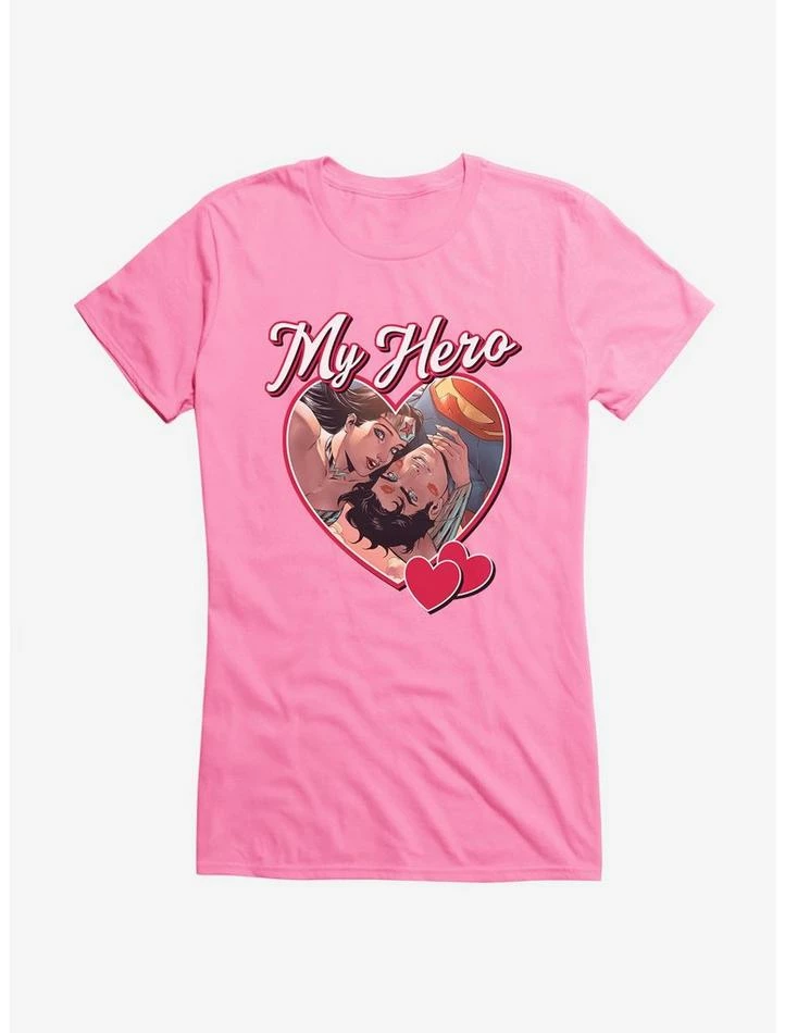 Cheap ๐คฉ DC My Hero Superman & Wonder ๐ฉ Woman ๐ง Girls T-Shirt โ - Image 3