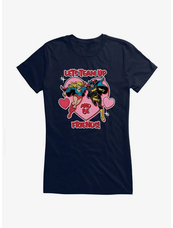 Outlet ❤️ DC Team Up Supergirl & Batgirl 👧 Girls T-Shirt 🔥 - Image 6