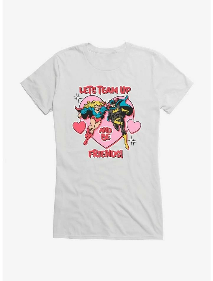 Outlet ❤️ DC Team Up Supergirl & Batgirl 👧 Girls T-Shirt 🔥 - Image 4