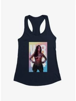 Wholesale 🎉 DC Comics Wonder 👩 Woman 1984 WC84 Logo Stance Girl's Tank 🔔
