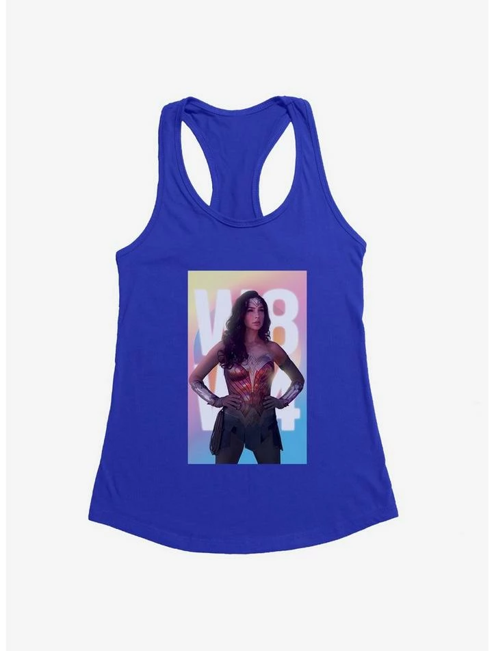 Wholesale ๐ DC Comics Wonder ๐ฉ Woman 1984 WC84 Logo Stance Girl's Tank ๐ - Image 5