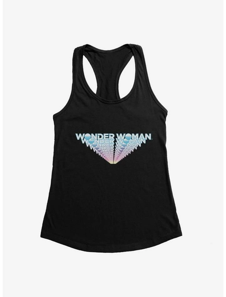 Hot Sale ๐ฏ DC Comics Wonder ๐ฉ Woman 1984 Layered Logo Light Girl's Tank ๐คฉ - Image 2
