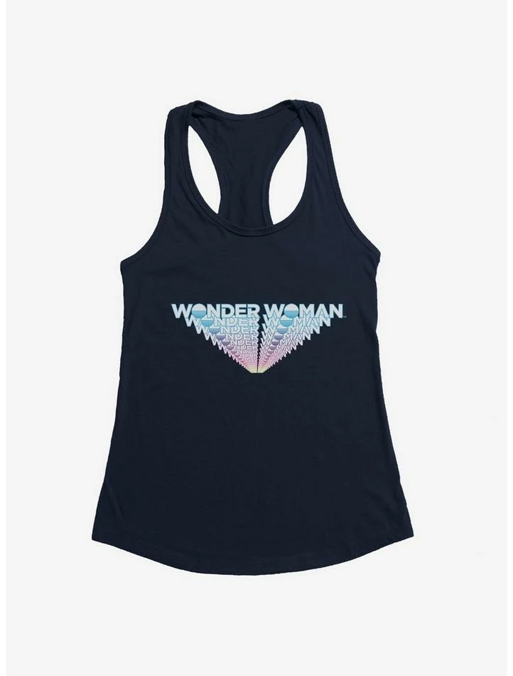Hot Sale ๐ฏ DC Comics Wonder ๐ฉ Woman 1984 Layered Logo Light Girl's Tank ๐คฉ - Image 4