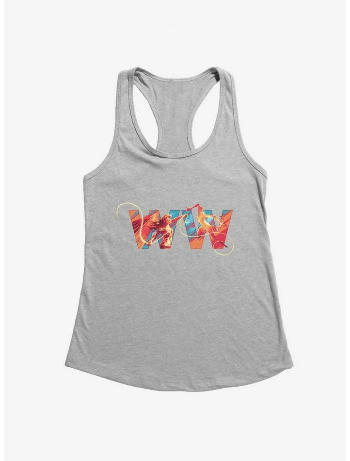 Discount โญ DC Comics Wonder ๐ฉ Woman 1984 Multi Color Lasso Logo Girl's Tank ๐คฉ - Image 3