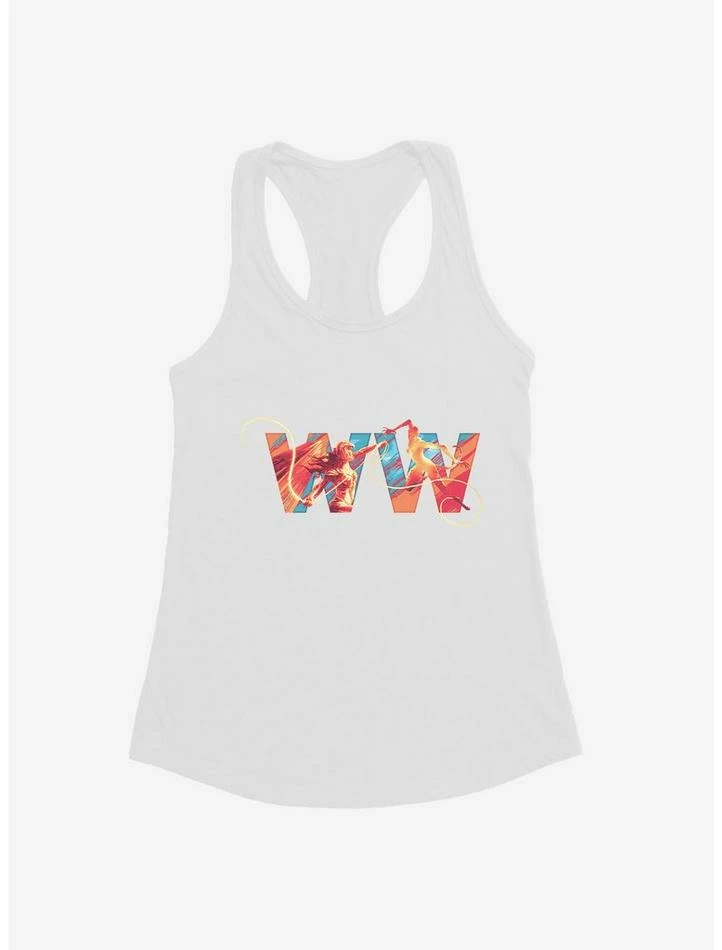Discount โญ DC Comics Wonder ๐ฉ Woman 1984 Multi Color Lasso Logo Girl's Tank ๐คฉ - Image 6