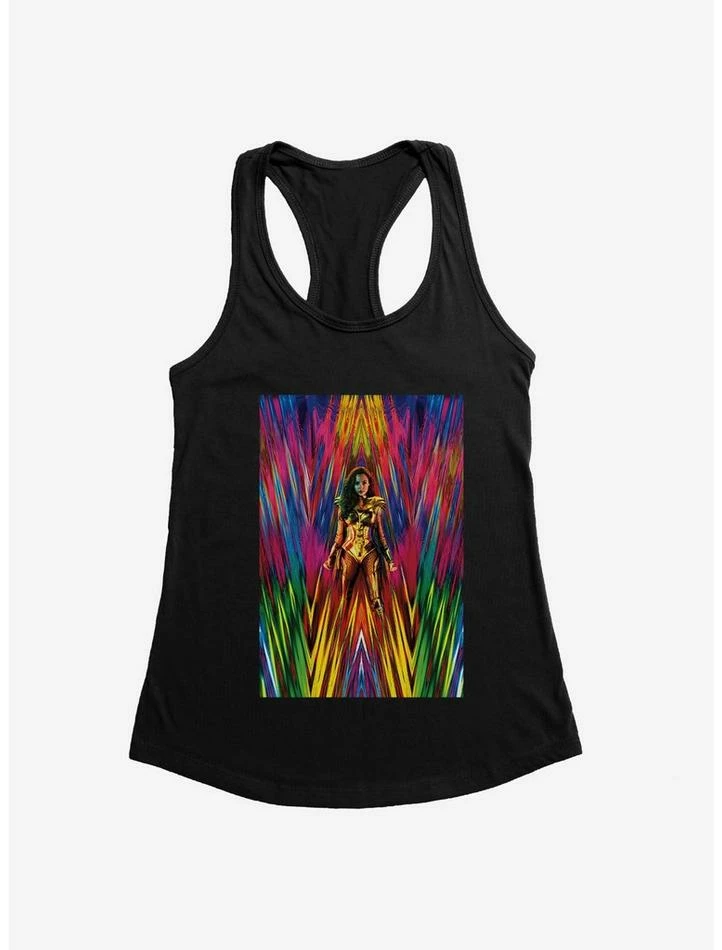 Best deal ๐ DC Comics Wonder ๐ฉ Woman 1984 Multicolor Poster Girl's Tank โ๏ธ - Image 2