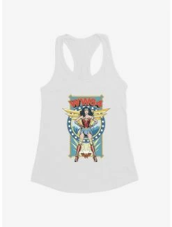 Coupon 😍 DC Comics Wonder 👩 Woman 1984 Stand Strong Vintage Poster Girl's Tank 🌟