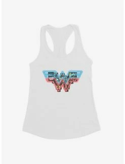 Discount 🛒 DC Comics Wonder 👩 Woman 1984 TV Logo Girl's Tank ✔️