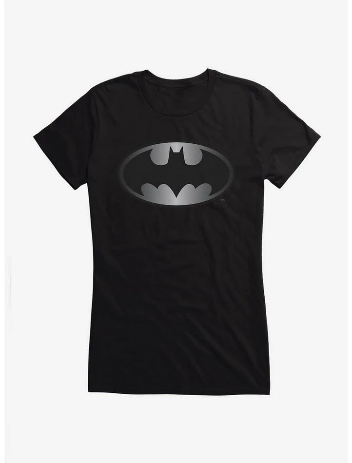 Cheapest ❤️ DC Comics Batman 1989 Silver Logo 👧 Girls T-Shirt 🤩 - Image 4