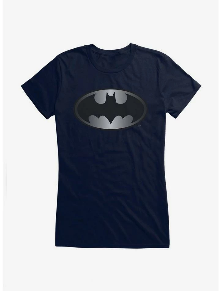 Cheapest ❤️ DC Comics Batman 1989 Silver Logo 👧 Girls T-Shirt 🤩