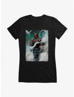 Cheap ๐ DC Comics Red Hood Smoke ๐ง Girls T-Shirt ๐งจ