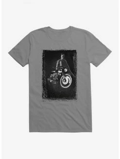 Brand new 😀 DC Comics The Batman Black And White Wheels T-Shirt ✔️