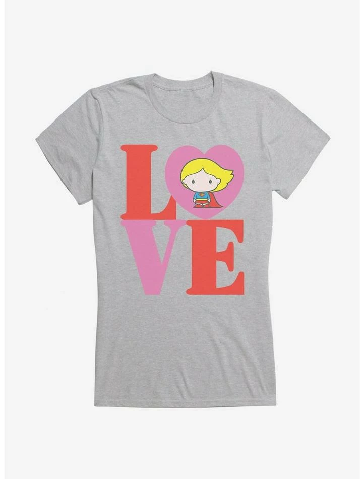 New ❤️ Supergirl Chibi Love Girl's T-Shirt 👍 - Image 6