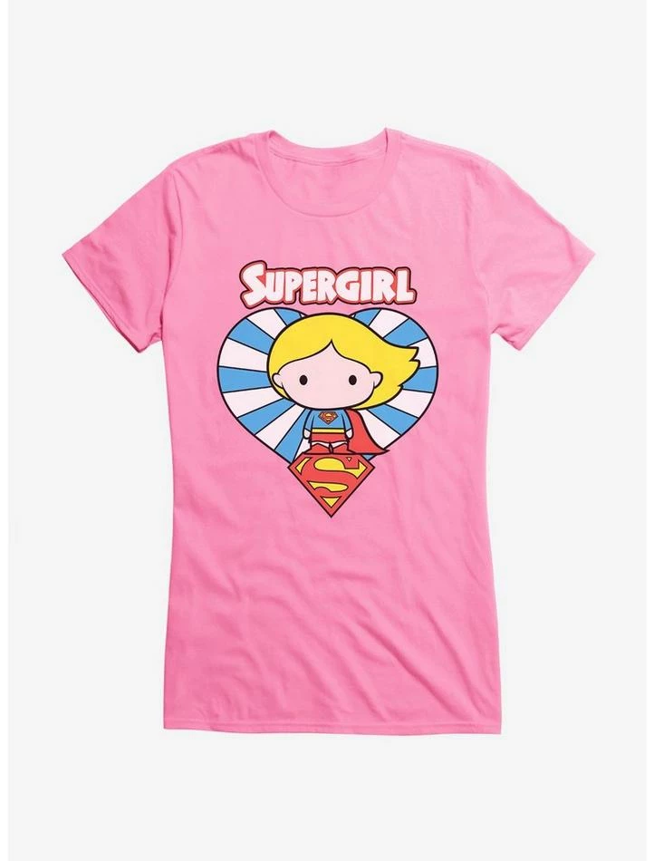 Promo 👍 Supergirl Heart Chibi Girl's T-Shirt 😉 - Image 3