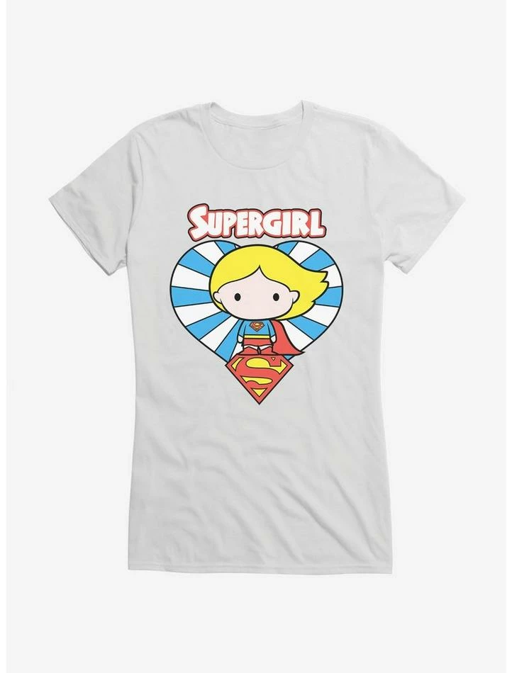 Promo 👍 Supergirl Heart Chibi Girl's T-Shirt 😉