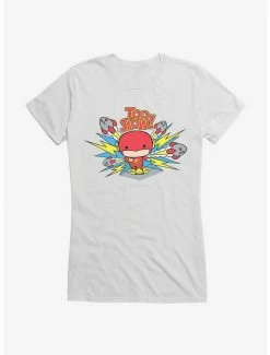 Best Pirce 🧨 DC Comics Flash Chibi Too Slow 👧 Girls T-Shirt 👏
