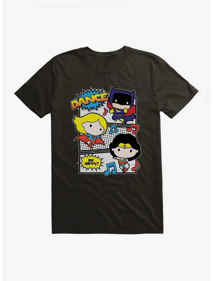 Deals 👍 DC Comics Chibi Happy Dance Party T-Shirt 🎉 - Image 3