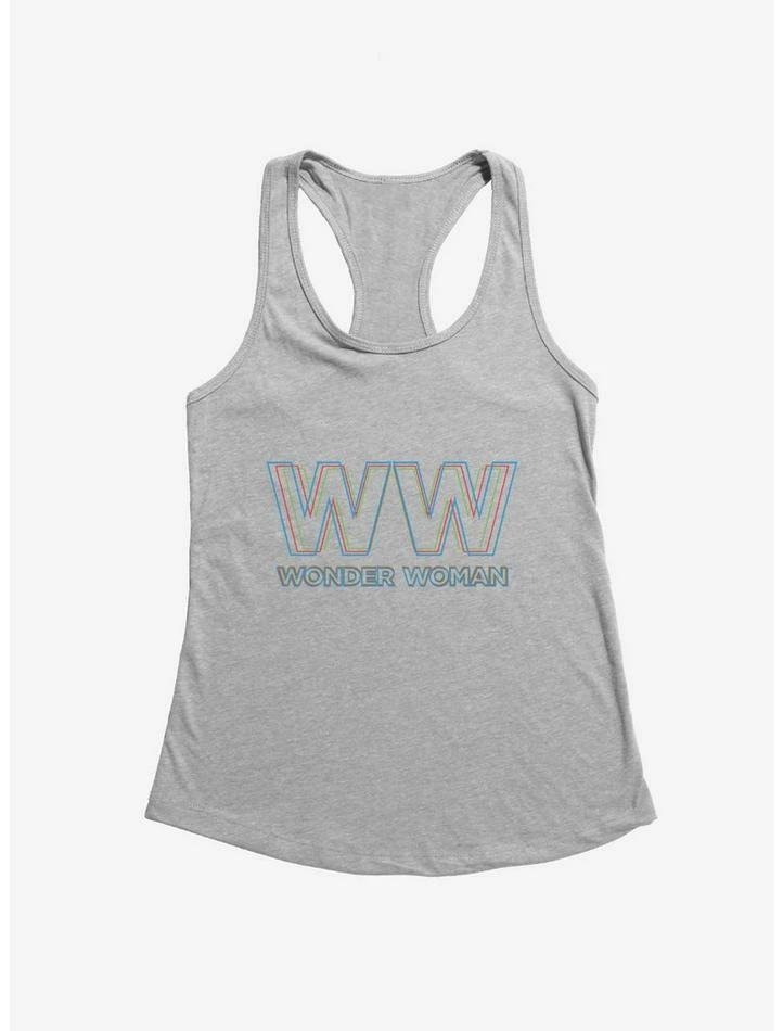 Promo 🔔 DC Comics Wonder 👩 Woman 3D Effect Logo Girl's Tank 😉 - Image 2