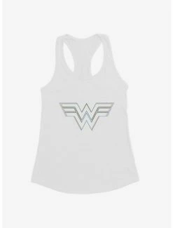 Flash Sale 🔔 DC Comics Wonder 👩 Woman Colored Stencil Insignia Girl's Tank 🎁