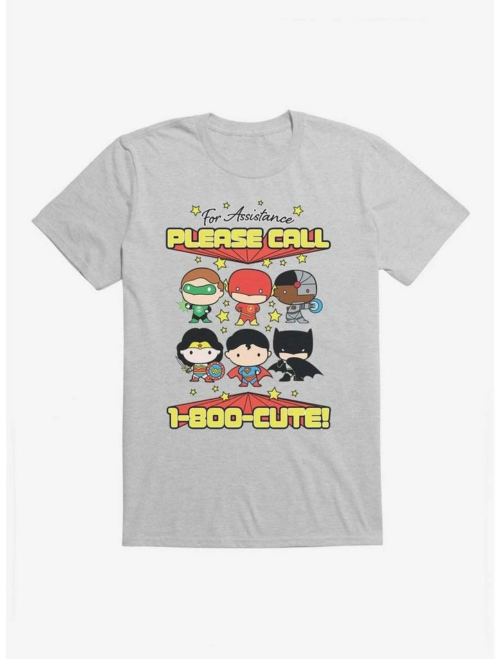 Deals ๐ DC Comics Chibi Justice League Call Cute T-Shirt ๐ - Image 4