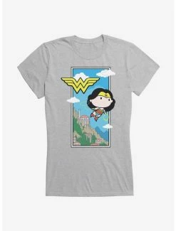 Outlet ๐ DC Comics Chibi Wonder ๐ฉ Woman Flying Lasso ๐ง Girls T-Shirt โญ