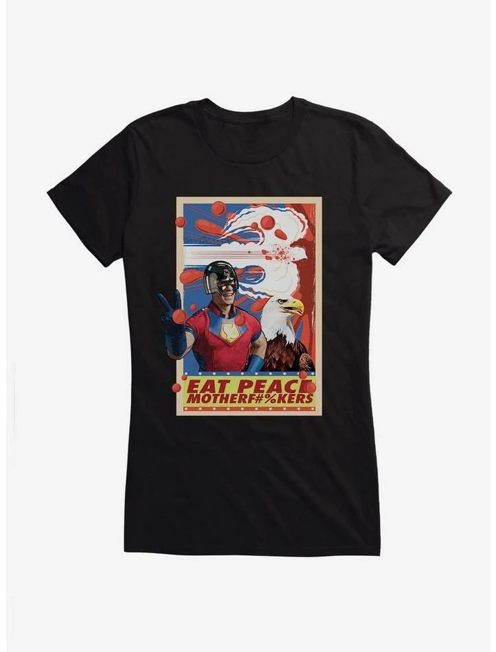 Buy 🔔 DC Comics Peacemaker Eat Peace Girl's T-Shirt 🎉
