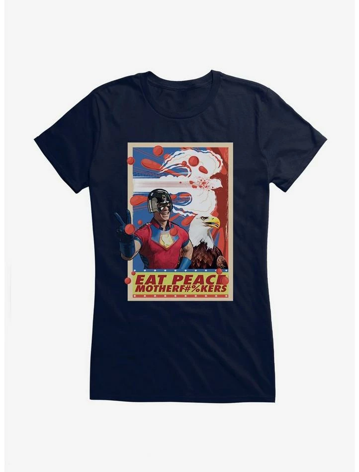 Buy 🔔 DC Comics Peacemaker Eat Peace Girl's T-Shirt 🎉 - Image 4
