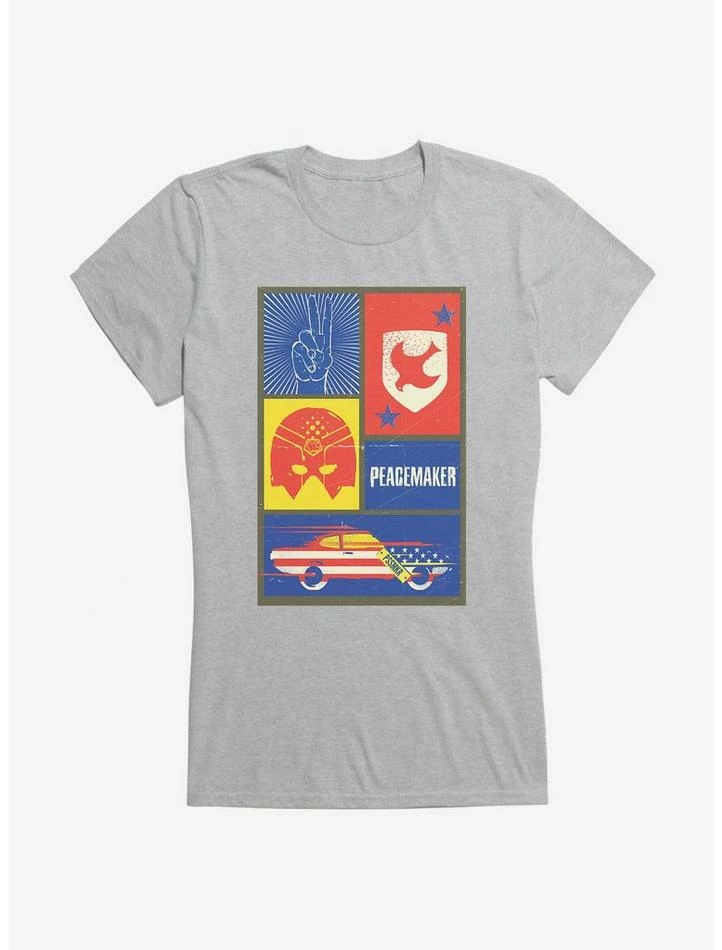 Flash Sale ⌛ DC Comics Peacemaker Icons Girl's T-Shirt 😀 - Image 4