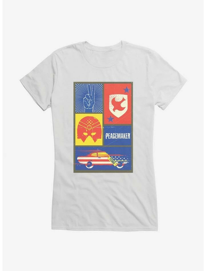 Flash Sale ⌛ DC Comics Peacemaker Icons Girl's T-Shirt 😀 - Image 6