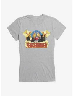 Deals 🌟 DC Comics Peacemaker Logo Girl's T-Shirt 🤩