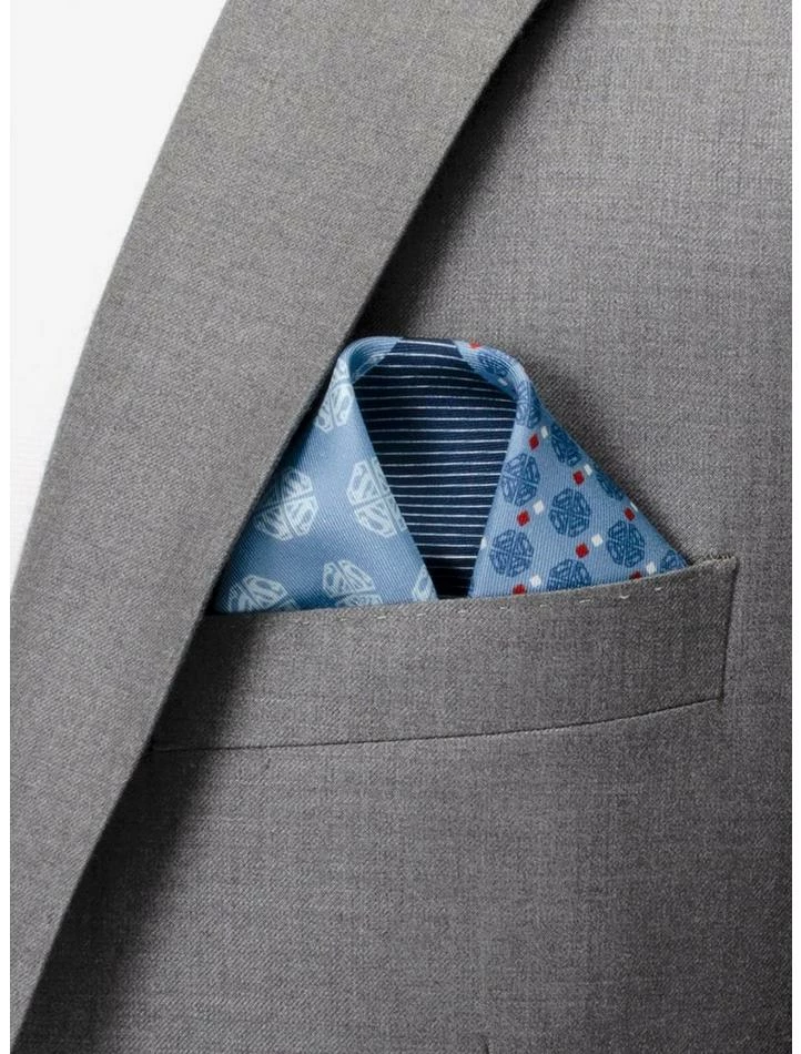 Best reviews of ๐ DC Comics Superman Multi Motif Blue Pocket Square ๐ฅ - Image 5