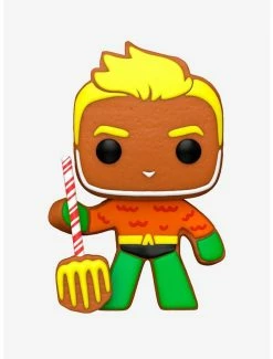 New 🌟 Funko DC Super Heroes Pop! Heroes Gingerbread Aquaman Vinyl Figure 🎁