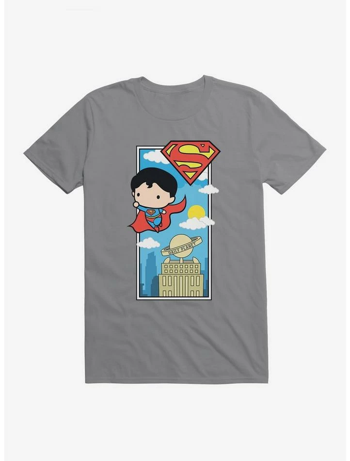Promo 👍 DC Comics Superman Chibi Daily Planet T-Shirt ✔️ - Image 3