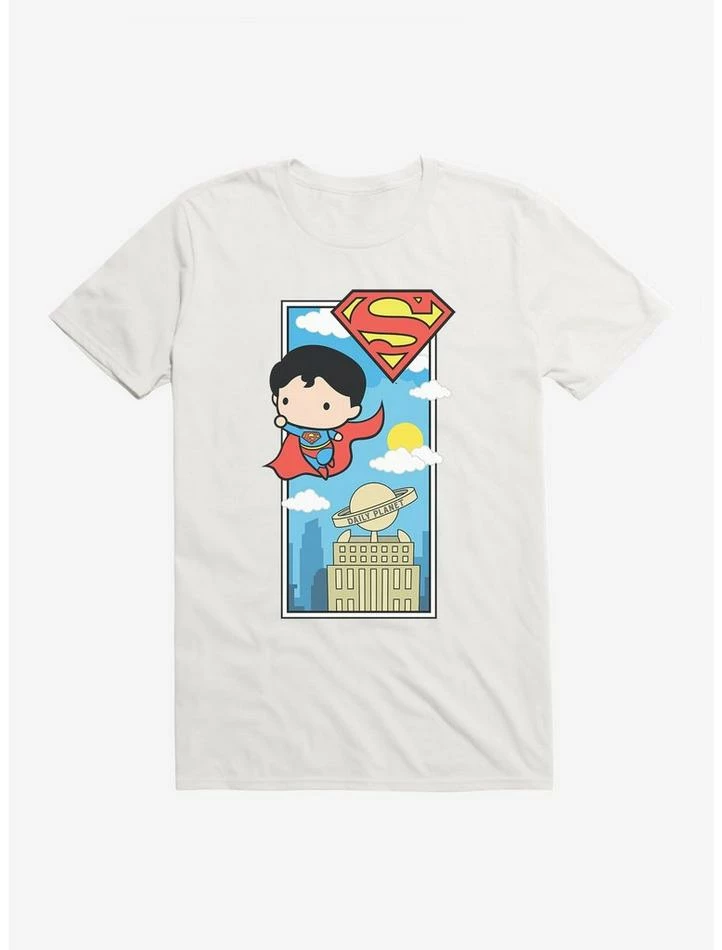 Promo 👍 DC Comics Superman Chibi Daily Planet T-Shirt ✔️ - Image 4