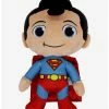 Hot Sale 😀 DC Comics Superman Chibi with Corduroy Hair Plush Squeaker 🦮 Dog Toy 💯