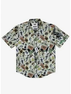 Deals 😉 RSVLTS DC Comics Batman "Calling Card" KUNUFLEX Short Sleeve 👚 Shirt ⭐