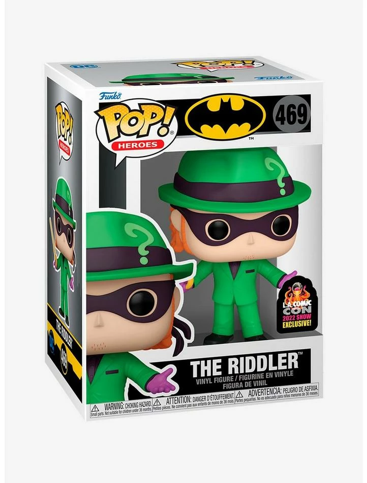 Cheapest โจ Funko DC Comics Pop! Heroes The Riddler Vinyl Figure 2022 L.A. Comic Con Exclusive ๐ - Image 2