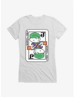 Brand new ๐ DC Comics Batman Chibi The Joker Card ๐ง Girls T-Shirt โค๏ธ