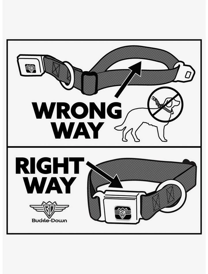 Deals 🛒 DC Comics Harley Quinn Diamond Blocks Seatbelt Buckle 🐶 Dog Collar 🛒 - Image 5