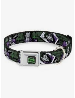 Flash Sale 🎉 DC Comics The Joker 4 Poses Card Seatbelt Buckle 🦮 Dog Collar 🎁