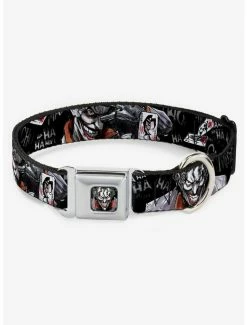 Cheap 🤩 DC Comics The Joker Brilliantly Twisted Psycho Seatbelt Buckle 🐕 Dog Collar ✔️