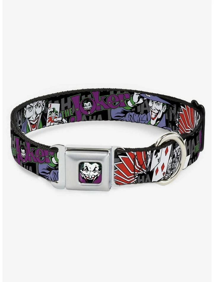 Best reviews of 💯 DC Comics The Joker Pose Cards Seatbelt Buckle 🐕 Dog Collar 😀