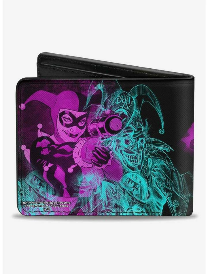 Cheapest 😀 DC Comics Harley Quinn Joker Bifold Wallet ✔️ - Image 2