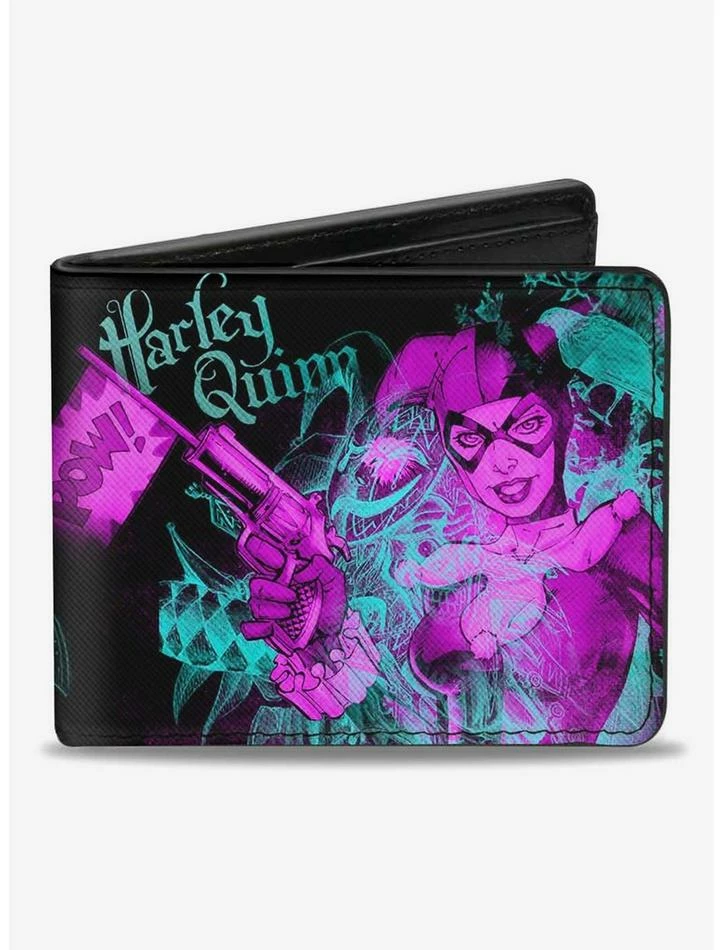 Cheapest 😀 DC Comics Harley Quinn Joker Bifold Wallet ✔️