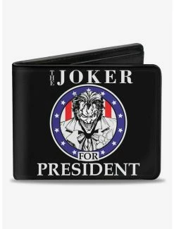 Outlet 😀 DC Comics The Joker For President Bifold Wallet 🌟