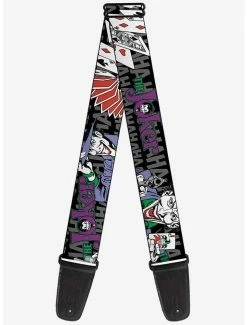 Wholesale ⭐ DC Comics Batman Joker Cards Hahahaha Wide Guitar Strap 🔥
