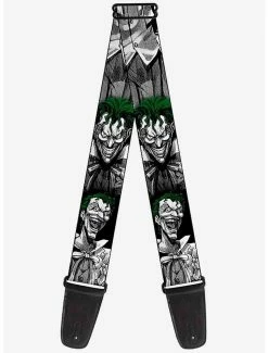 Buy โ DC Comics Batman Joker Laughing Poses Wide Guitar Strap ๐งจ